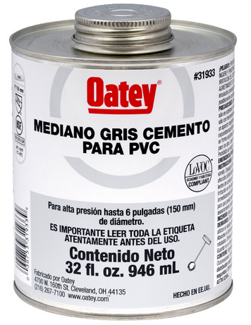 Cemento Gris Mediano para PVC (Etiqueta Gris Claro)